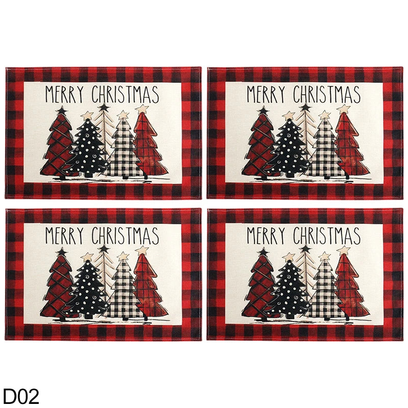 Napperons-de-table -de-noël-décoratif