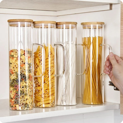 Bocaux-en-verre-de-haute-qualite-avec-couvercles-et-poigne-en-bambou