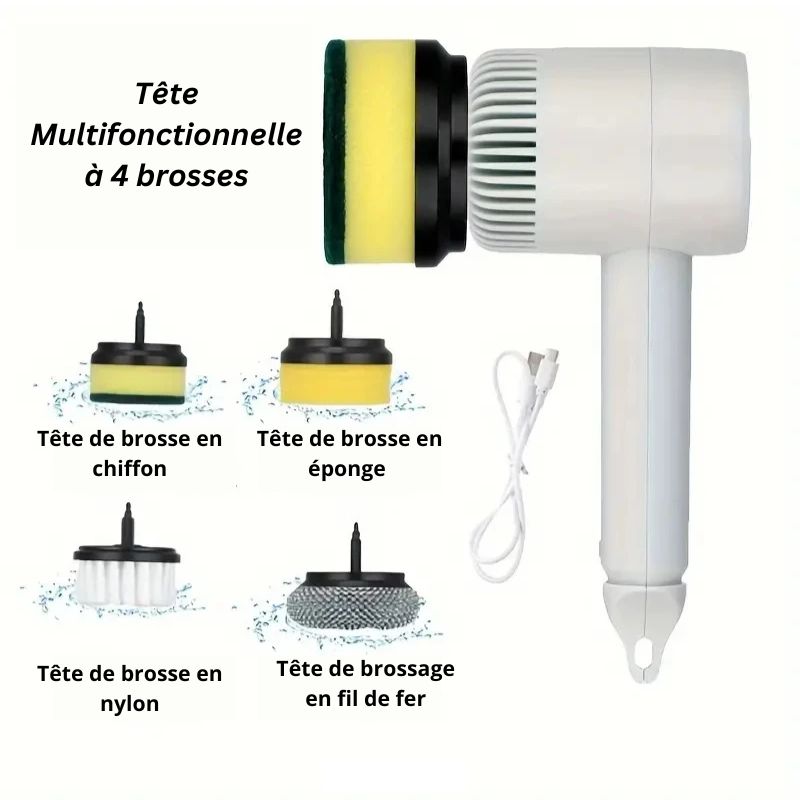 Brosse-de-nettoyage-électrique-Blanc