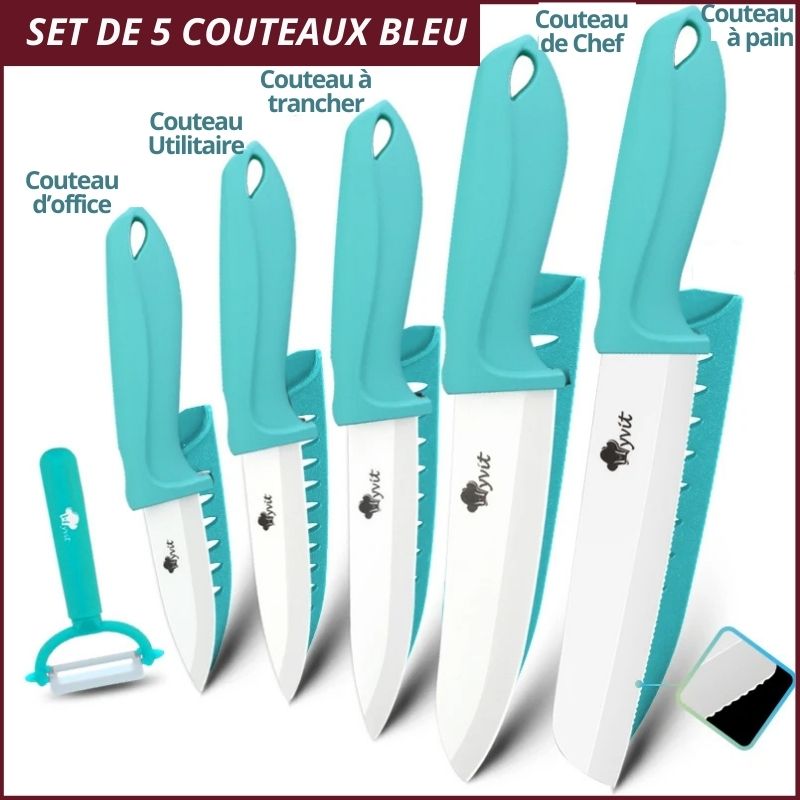 Set-de-5-Couteaux-en-céramique-bleu