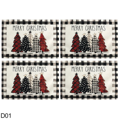 Napperons-de-table -de-noël-décoratif