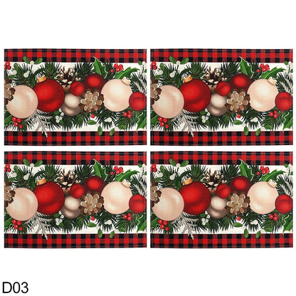 Napperons-de-table -de-noël-décoratif