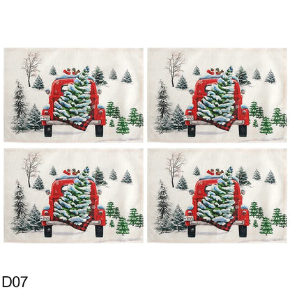 Napperons-de-table -de-noël-décoratif