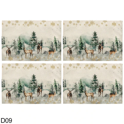 Napperons-de-table -de-noël-décoratif