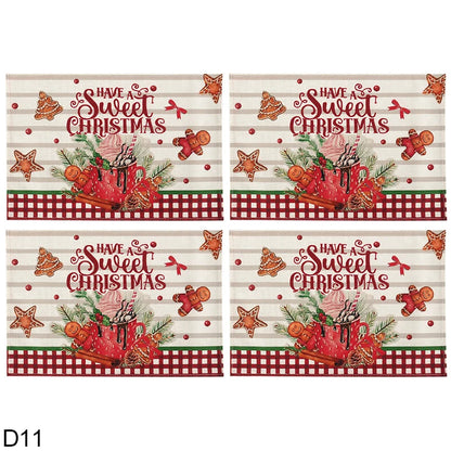 Napperons-de-table -de-noël-décoratif