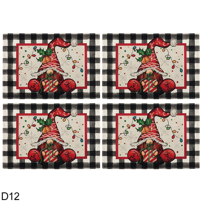 Napperons-de-table -de-noël-décoratif