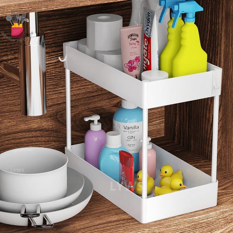 SinkShelf™ Étagère sous évier à 2 niveaux | Cuisine