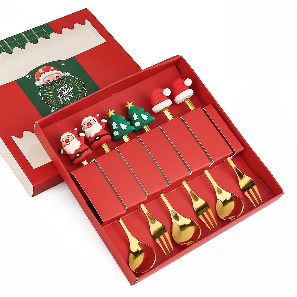 Ensemble-de-cuillères-de-Noël-6Pcs