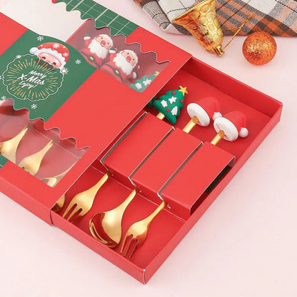Ensemble-de-cuillères-de-Noël-ANTIROUILLE-ET-DURABLE