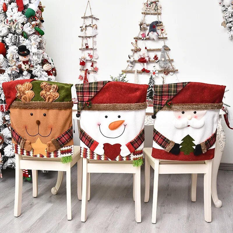 Housses-de-chaise-de-salle-à-manger-de-Noël-RÉUTILISABLES