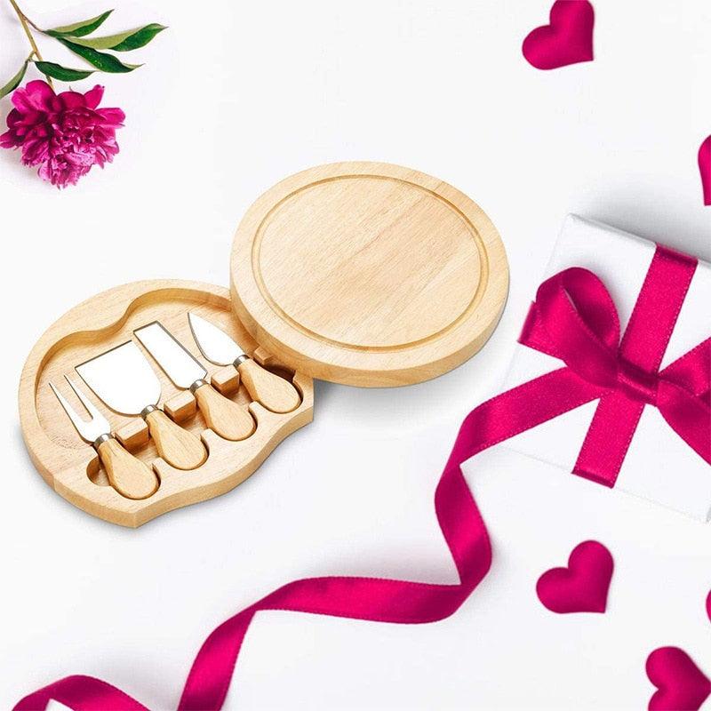 Planche à fromage en bambou - cadeau idéal