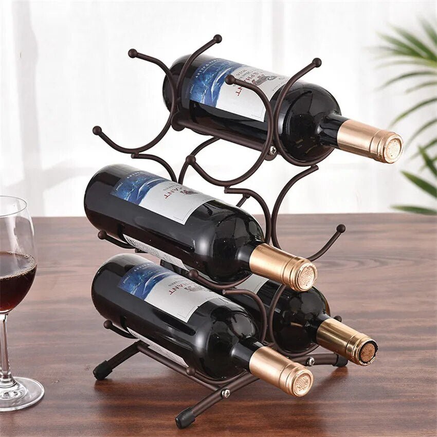 Support de rangement de  6 bouteilles de vin en Métal T1