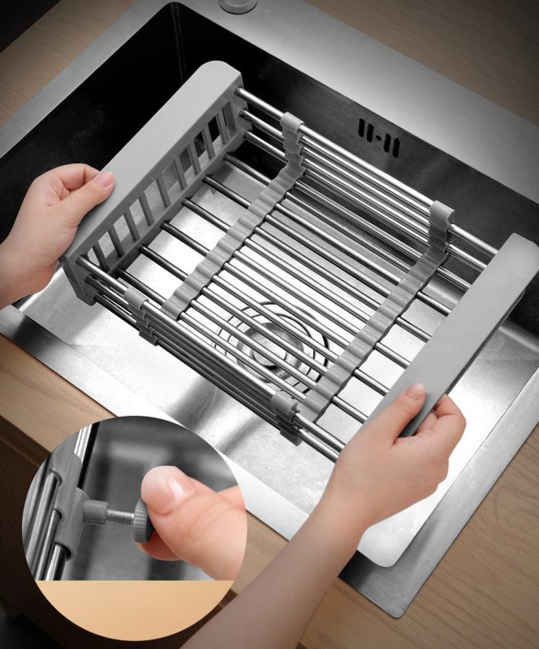 Égouttoir-à-Vaisselle-Extensible-adaptable -à-tout-type-de-évier